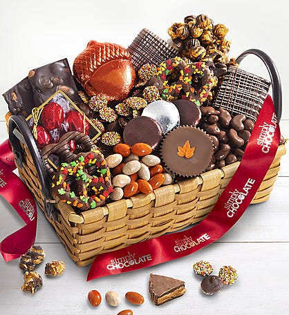 Simply Chocolate Deluxe Autumn Sweets Basket